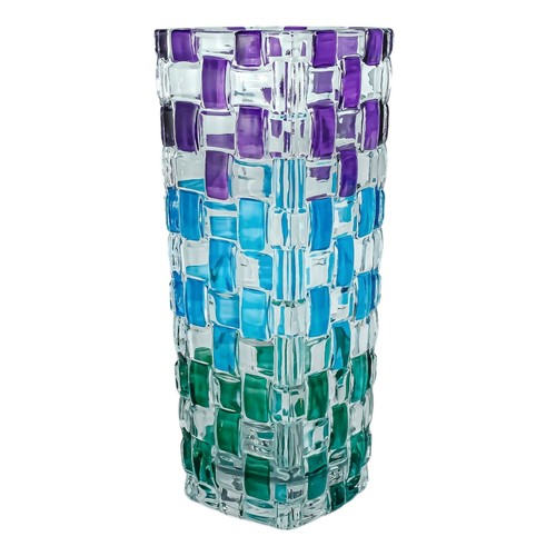 Murano vaso vetro viola - murano,