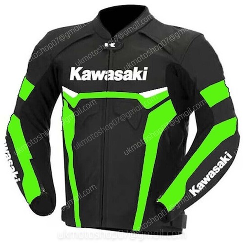 Kawasaki veste cuir moto - cuir,