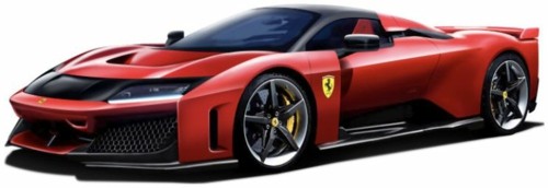 Burago ferrari f80 - f80, rosso