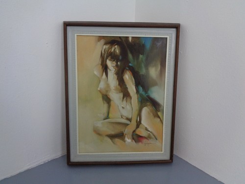 60s dipinto olio vintage di - dipinto,