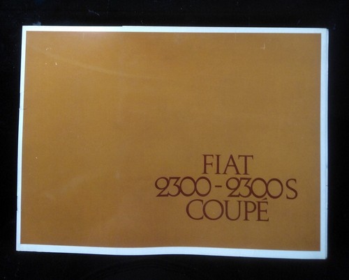 Fiat 2300 2300s coupe - fiat,