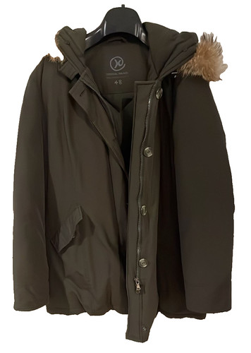 Piumino donna verde con