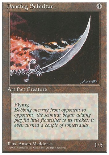 Mtg dancing scimitar poor - dancing,