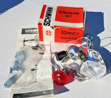 NOS Schwinn Generatore Testa Fanale Posteriore Set Bicicletta Vintage Anni 70 Viaggiatore Continental