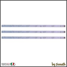 KIT 3 BARRE LED TV PER HAIER LE29G690C, LOGIK L29HED13