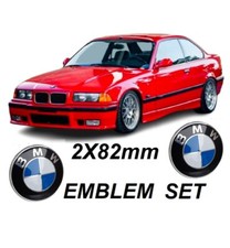 SET 2 pezzi BMW 82mm cofano Emblemi bagagliaio PER E60 E36 E32 E38 E34 F01 F02