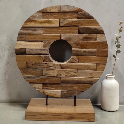 Scultura ruota wagen - di,
