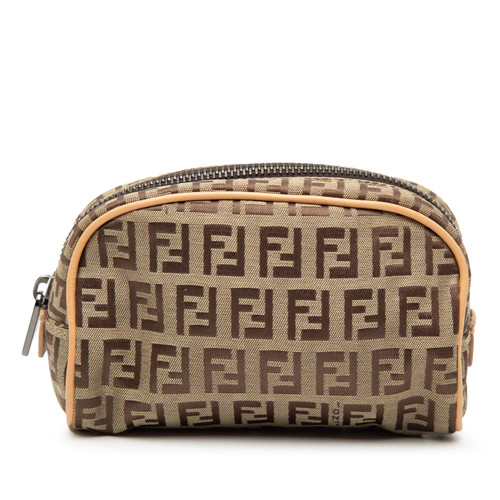 Fendi zucchino toile pochette - toile,