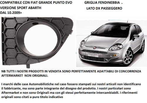 Per fiat grande punto evo - punto,