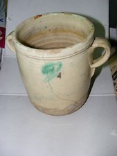 ANTICO CONTENITORE IN CERAMICA CALTAGIRONE PASTA BIANCA FINE  '800