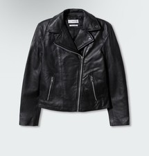 Giacca in pelle nappa di mango taglia M nuova con etichetta