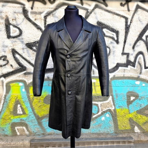 Trench pelle vintage anni - , 70