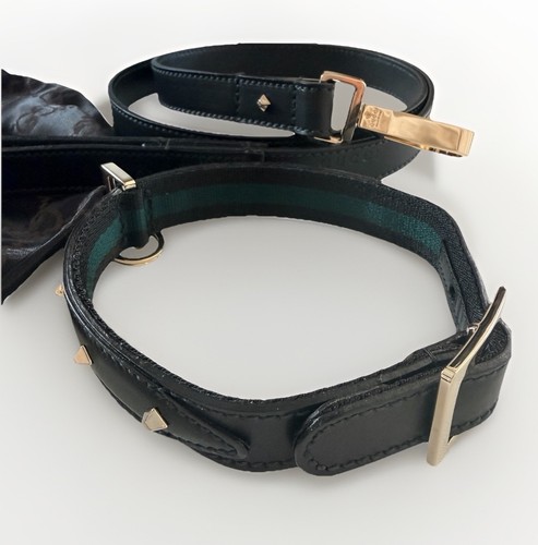 Gucci collare cane pelle - , nera