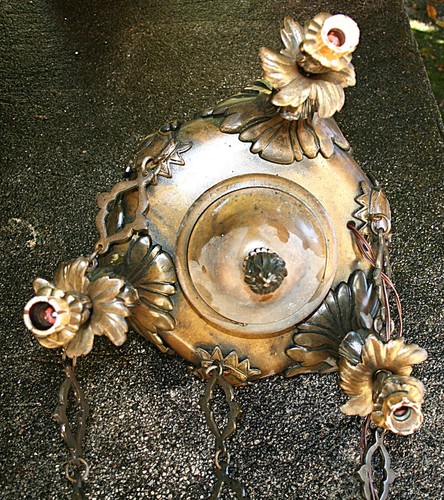 Lampadario bronzo antico - lampadario,