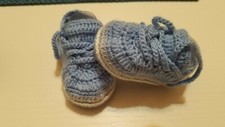 Scarpette Neonati Lavorate All'uncinetto 