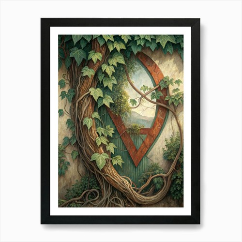 Quadro dipinto olio stile - , viti