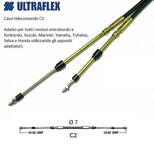 Cavo telecomando ultraflex - cavo,