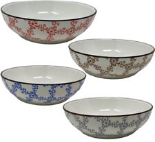 4 ciotole floreale in ceramica