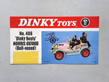Dinky Toys 486 Dinky Beats Morris Oxford Foglietto Espositore Negozio - Ex. Condizioni