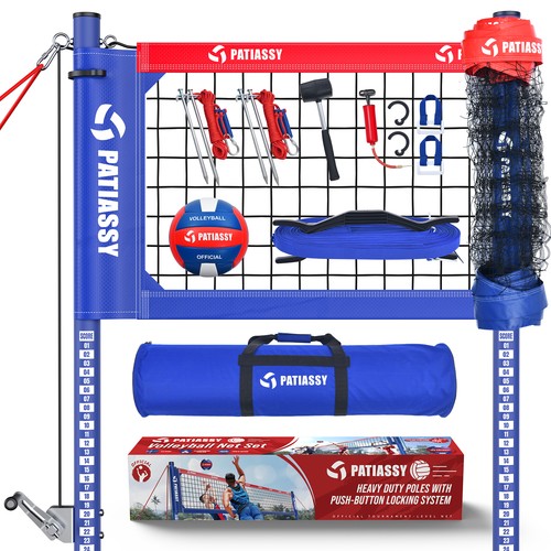 Set rete pallavolo portatile - set,