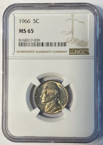 1966 jefferson nickel 5c - 🔥,