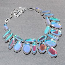 Collana gioielli etnici fatti a mano pietra preziosa topazio fuoco...