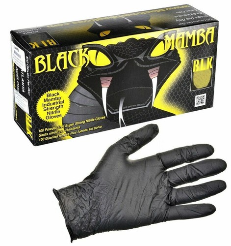 Guanti nitrile nero mamba - in,