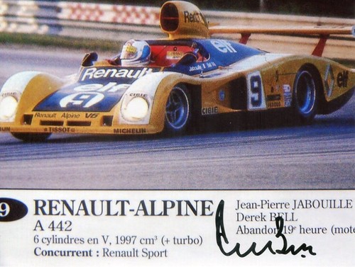 Derek bell equipe renault - bell,