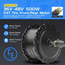 Snow E-bike Fat Tire 36V 48V