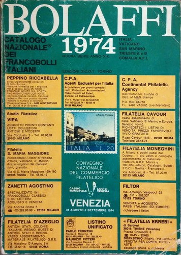 Bolaffi 1974 catalogo - bolaffi,