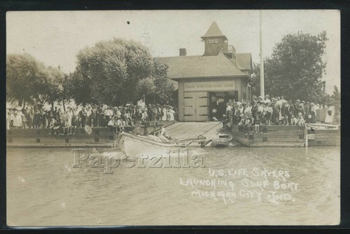 Michigan city rppc 1910 - city,