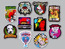 Lotto vinile alternativo anni 90 confezione (10 adesivi) SET 15 peperoncini rossi piccanti ratto