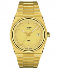 Tissot PRX T137.410.33.021.00 Champagne Orologio Uomo 40mm Garanzia 2 Anni