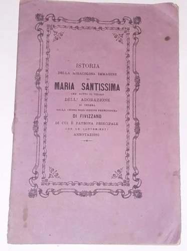 Antico libretto storico - antico,