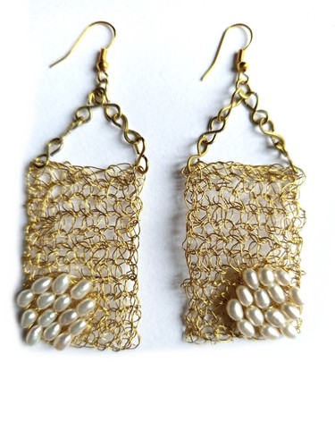 Orecchini wire crochet - orecchini,
