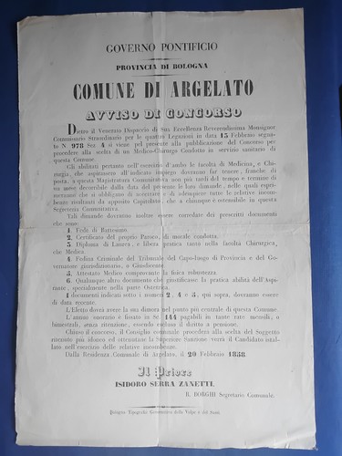 Governo pontificio 1858 - governo,