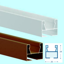 Guida / Montante laterale di ricambio per porta a soffietto - Vari colori