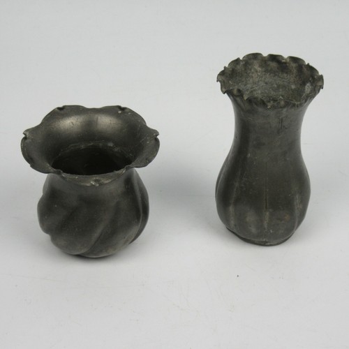 Coppia vaso vasetti peltro - coppia,