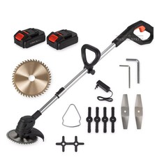 DECESPUGLIATORE a BATTERIA TAGLIABORDI Elettrico 800W TAGLIAERBA 2 BATTERIE 48V