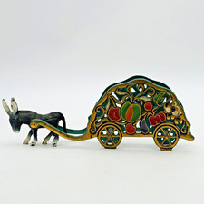 Judaica Israel Donkey w Enamel