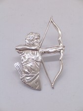 Archer, 925 Silver Jacket PIN