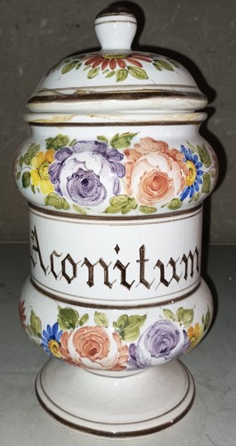 Antico vaso farmacia aconitum - antico,