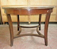 TAVOLO ROTONDO DA TE  DECO TEAK ASSE UNICA CENTRO STANZA BANCONE TAVOLINO 