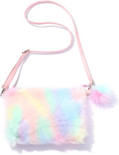 Borse pelose arcobaleno - borse,