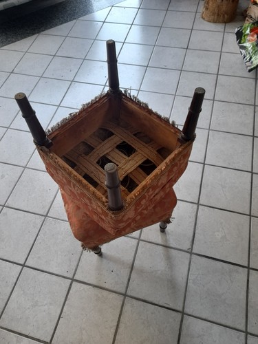 Coppia poggiapiedi noce - coppia,