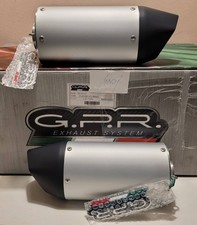 Ducati 749 -R -S 2003-2007 -GPR Furore Alluminio Moto Sport Doppio Scarico Nuovo ABE