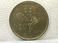 20 LIRE 1976 REPUBBLICA ITALIANA MONETA COIN