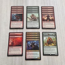 Mazzo carte Magic Verde Rosso FORZA SELVAGGIA Tattiche del Branco mtg