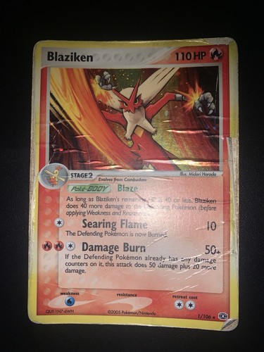 Blaziken holo emerald 106 - holo, 1/106