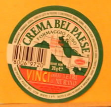 LB25) ETICHETTA CREMA BEL PAESE  - CONCORSO VETRI DI MURANO